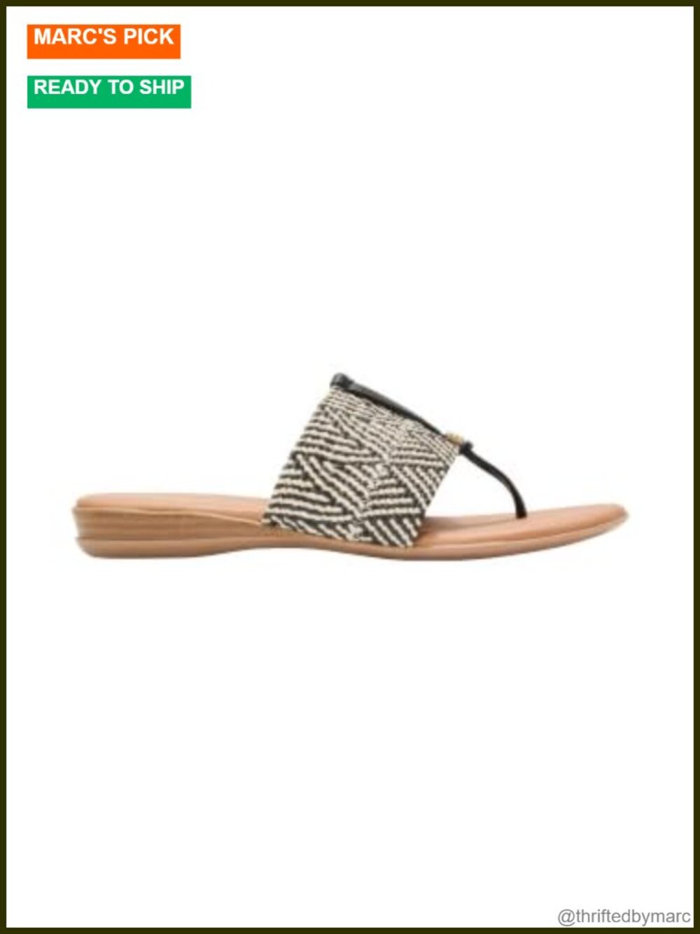 Woven Leather Featherweight Slip-On Flat Sandals